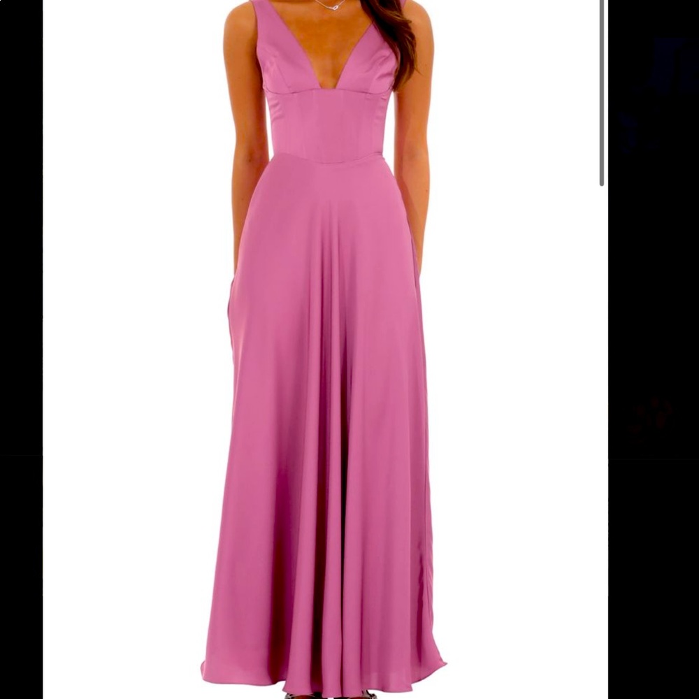 NWT Lucy in the Sky Satin Maxi Dress